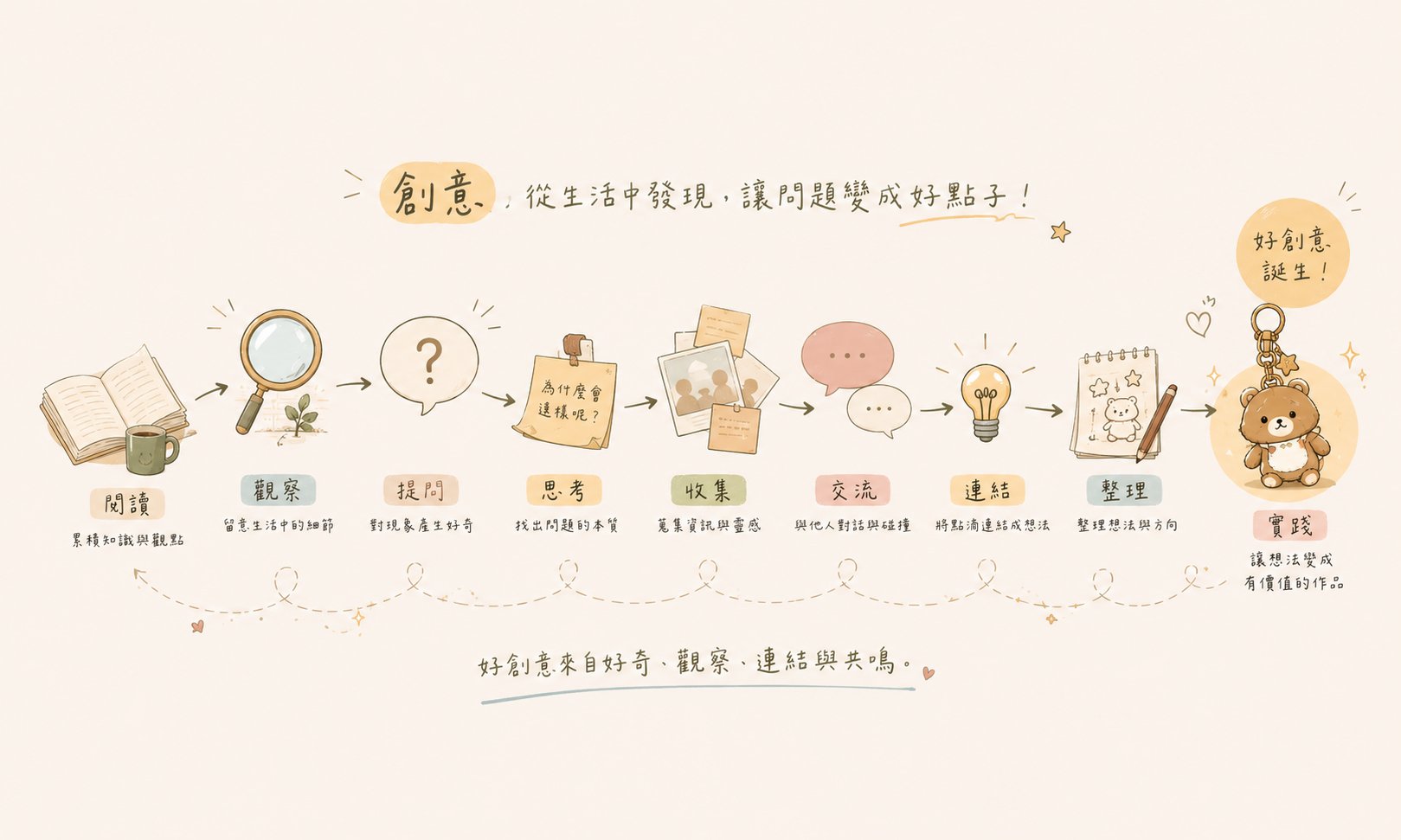 創意細物指南 — 內頁插圖
